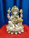 Ganesh Ji Antique Color Marble Dust Murti