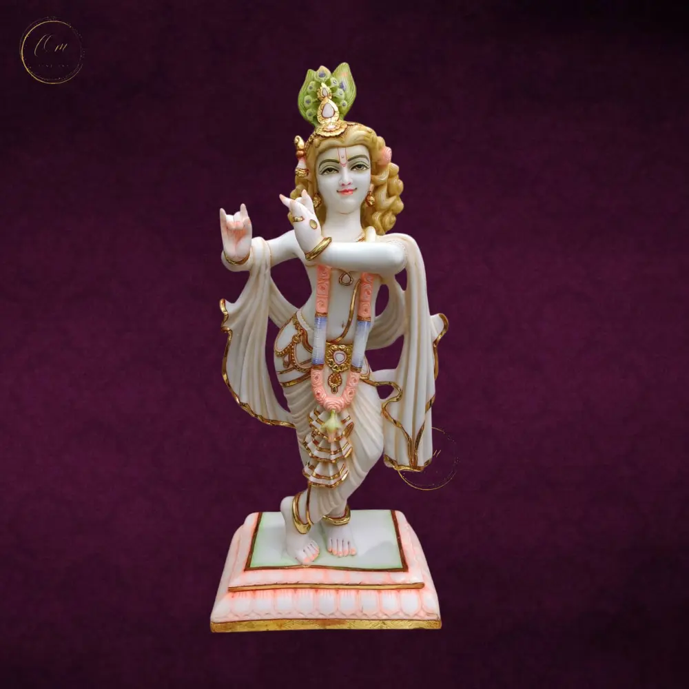 Govind Marble Dust Idol 15 Inches