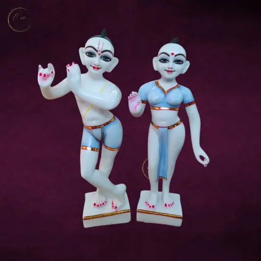 Radha Krishna Iskon 18 inch Murti