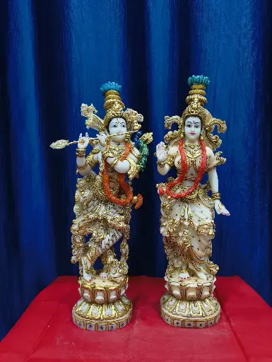 Radha Krishna Antique Idol