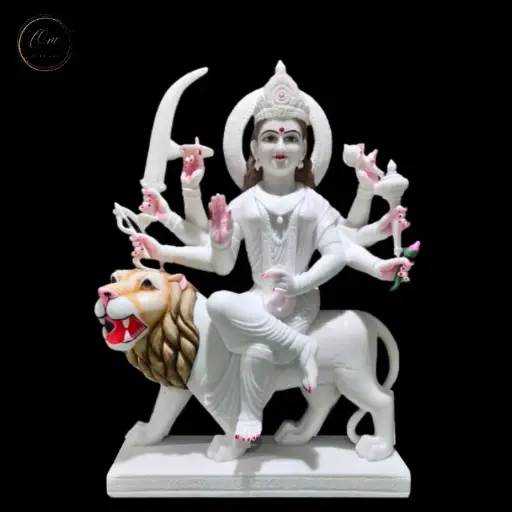Durga Maa Marble Idol
