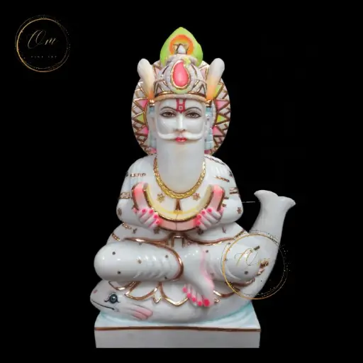Brahma Ji Marble Idol
