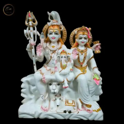 Shiv Parivaar Marble Murti