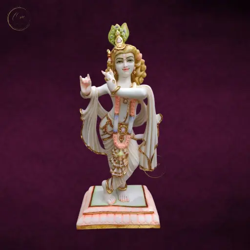 Govind Marble Dust Idol 15 Inches