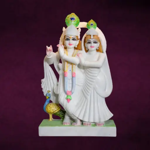 Radha Krishna Joint Marble Murti