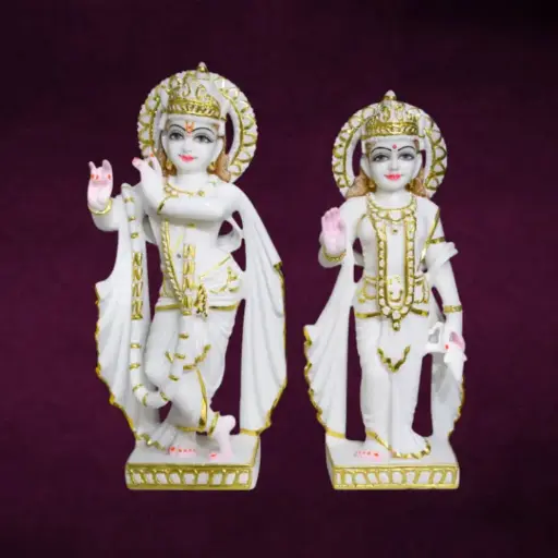 Trending Radha Krishna Marble Murti